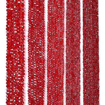 Electroplate Glass Beads Strands EGLA-A044-T8mm-B01-1