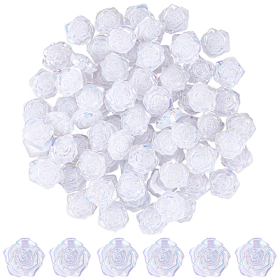 100Pcs Opaque ABS Plastic Cabochons KY-SP0001-16A-1