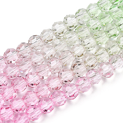 Transparent Glass Beads Strands X-GLAA-E036-07U-1
