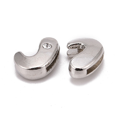 Letter Slider Beads for Watch Band Bracelet Making X-ALRI-O012-J-NR-1