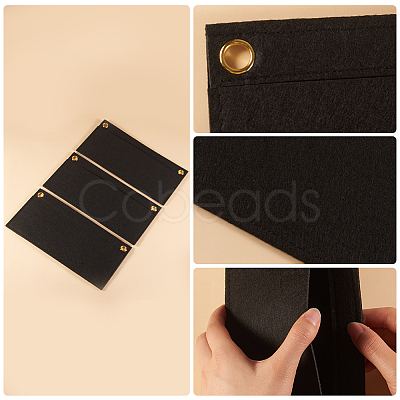 3Pcs Wool Felt Crochet Bag Organizer Inserts FIND-CN0001-54-1