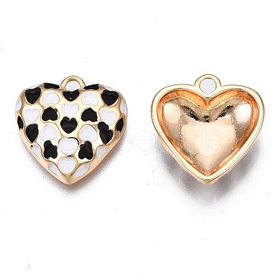 Brass Enamel Pendants KK-N232-215-1