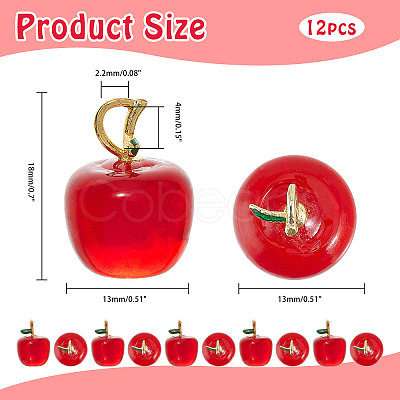 12Pcs Handmade Lampwork Pendants LAMP-CA0001-13B-1