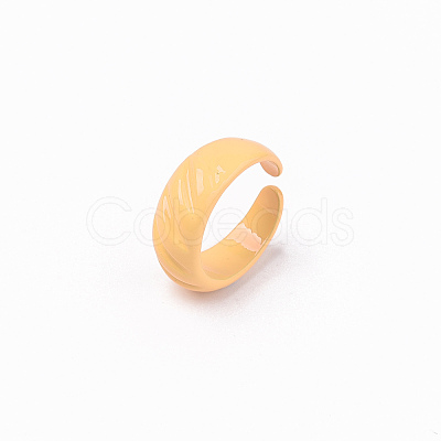 Spray Painted Alloy Cuff Rings X-RJEW-T011-31A-RS-1