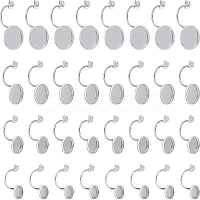 32Pcs 4 Styles 304 Stainless Steel Ear Nuts STAS-UN0033-26-1