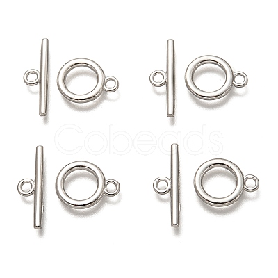Alloy Toggle Clasps LS-TIBE-EA774Y-P-RS-1