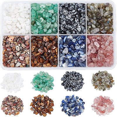 Nbeads 160G 8 Style Natural Gemstone Beads G-NB0002-52-1