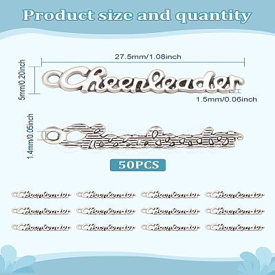 50Pcs Alloy Pendants FIND-LP0002-40-1