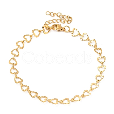 304 Stainless Steel Chain Bracelet for Women BJEW-I313-07-1