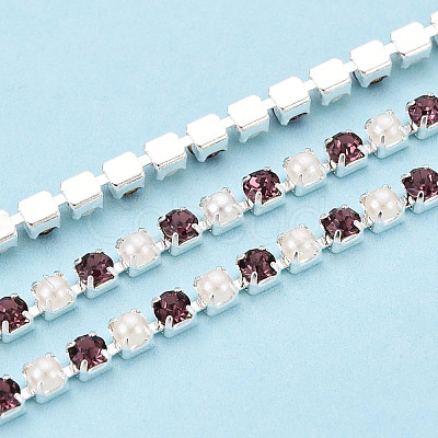 Iron Rhinestone Cup Chains CH-N005-02D-1