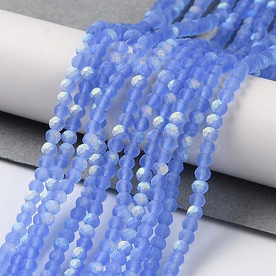 Imitation Jade Glass Beads Strands EGLA-YW0003-19A-11-1
