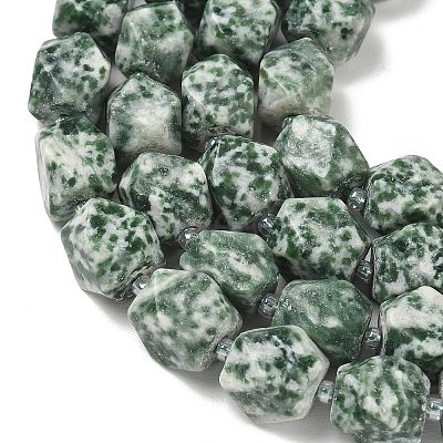 Natural Green Spot Jasper Beads Strands GG-CBAF8A8-A01-01-1
