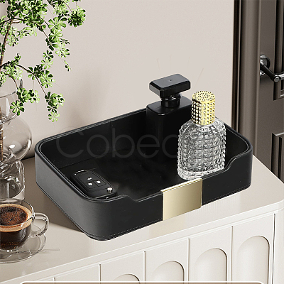 PU Leather Jewelry Display Plate ODIS-WH20013-02B-1