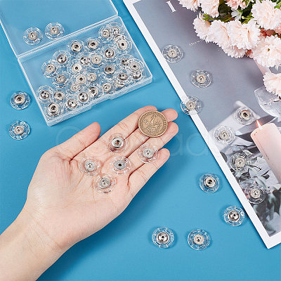 25Pcs Plastic Snap Button BUTT-GF0001-15-1