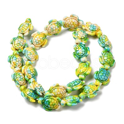 Synthetic Turquoise Dyed Beads Strands X-G-P507-05A-1