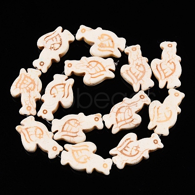 Synthetic Turquoise Beads Strands UNKW-T001-08-1