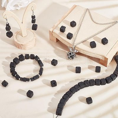 Natural Lava Rock Beads Strands G-WH0018-034C-1