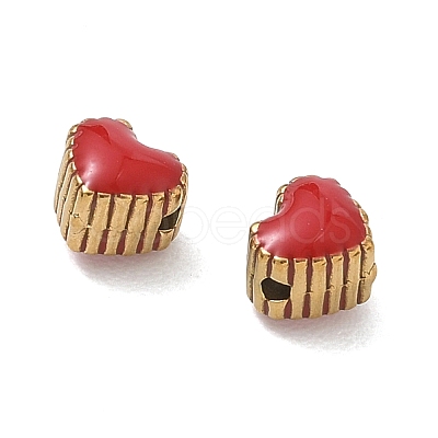304 Stainless Steel Enamel Beads SA-CBAD60D-01G-01-1