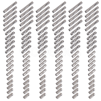 2000Pcs 4 Styles Glass Twisted Bugle Beads SEED-GO0001-09C-1