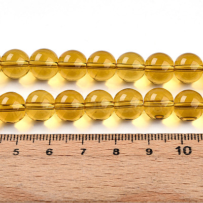 Transparent Glass Beads Strands GLAA-T032-T10mm-23-1