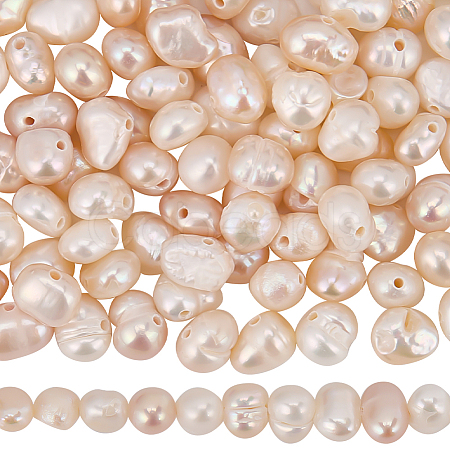 3 Strands Natural Cultured Freshwater Pearl Beads Strands PEAR-SC0001-22-1