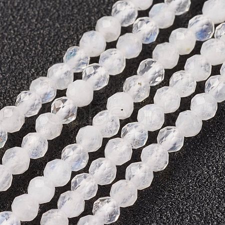 Natural Rainbow Moonstone Bead Strand X-G-G680-53-1