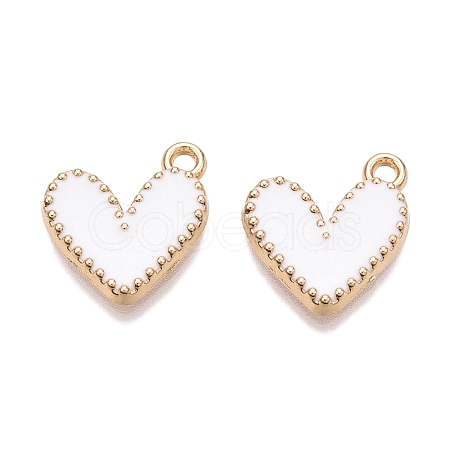 Rack Plating Alloy Enamel Charms ENAM-N056-343G-F-1