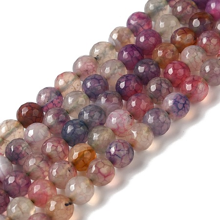 Dyed & Heated Natural Dragon Veins Agate Beads Strands G-P539-A01-01-1
