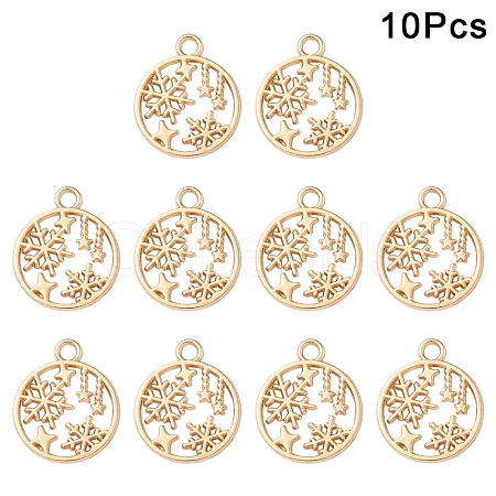 30Pcs Alloy Pendants TIBEP-YW0002-22KCG-1