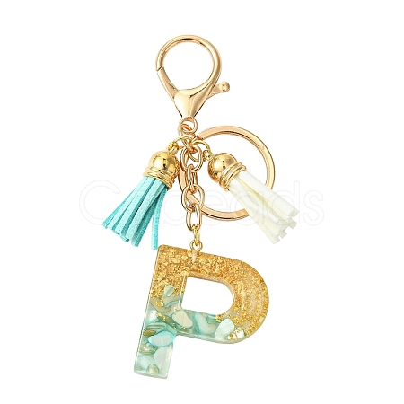Transparent Epoxy Resin Pendant Keychains KEYC-FS00022-16-1