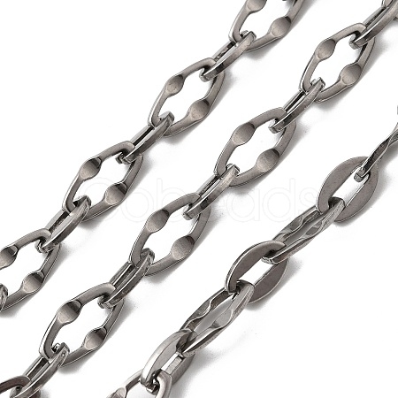 304 Stainless Steel Dapped Chains CHS-Z007-20P-1