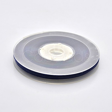Polyester Velvet Ribbon for Gift Packing and Festival Decoration SRIB-M001-4mm-370-1