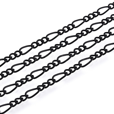 Brass Coated Iron Curb Chain Necklace Making MAK-T006-04A-1
