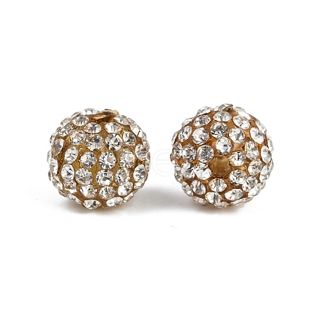 Resin Rhinestone Beads RB-A025-10mm-A37-1