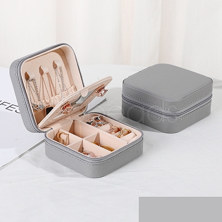 Sqaure PU Leather Jewelry Box PAAG-PW0012-07A-1