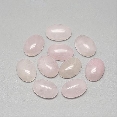 Natural Rose Quartz Cabochons G-R415-14x10-48-1