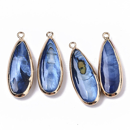 Natural Freshwater Shell Pendants SHEL-R047-03A-1