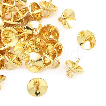 SHEGRACE Brass Cup Pearl Peg Bails Pin Pendants XGRQ1R671-349G-1