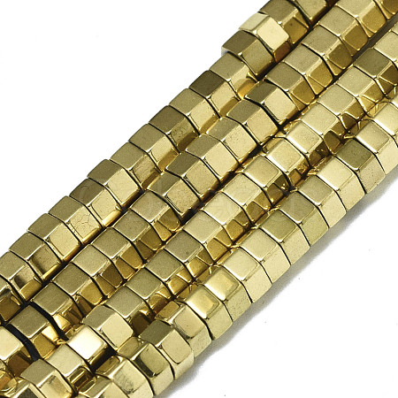 Electroplate Non-magnetic Synthetic Hematite Beads Strands G-S352-48B-01-1