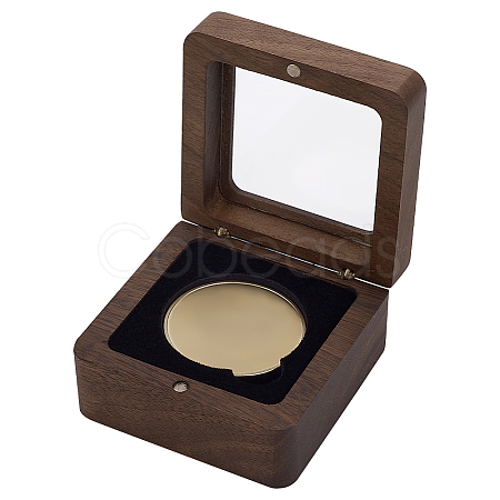 Wood Medal Storage Magnetic Boxes CON-WH0088-94A-02-1