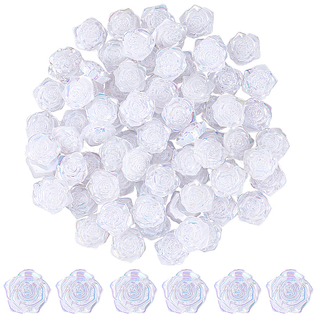 100Pcs Opaque ABS Plastic Cabochons KY-SP0001-16A-1