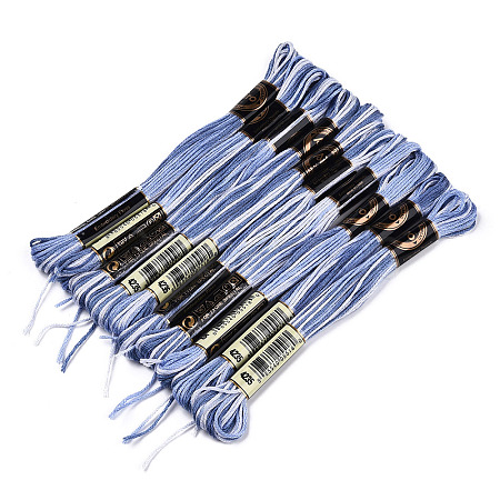 10 Skeins 6-Ply Polyester Embroidery Floss OCOR-K006-A71-1