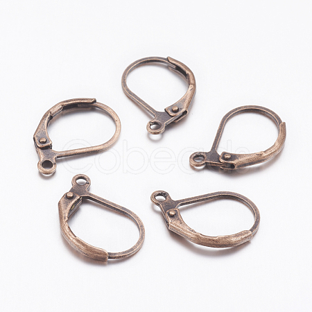 Brass Leverback Earring Findings X-EC223-NFR-1