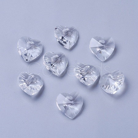 Romantic Valentines Ideas Glass Charms G030V14mm-18-1