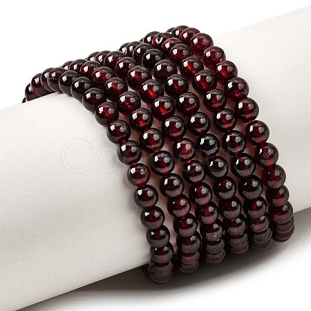 Garnet Round Beads Strands G-O081-03-4mm-1