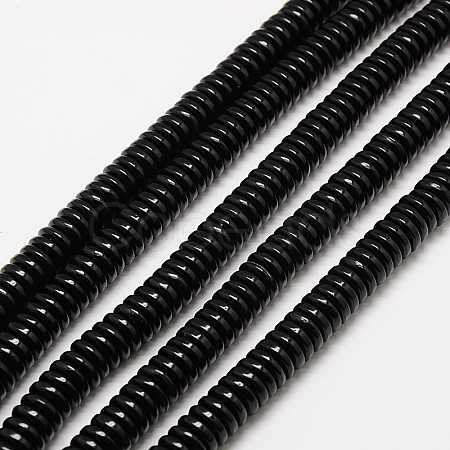 Imitation Amber Resin Heishi Beads Strands RESI-A009G-6mm-03-1