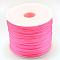 Nylon Thread, Rattail Satin Cord, Hot Pink, 1.5mm, about 49.21 yards(45m)/roll