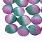 Spray Paint Natural Ark Shell Beads, Sea Shell Beads, Undrilled/No Hole, Plum, 37~47x35~42x12.5~15mm