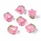 Plastic Beads, Flower, Pearl Pink, 13~15x13.5~15x13.5~15mm, Hole: 0.8mm