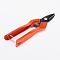 Iron Jewelry Pliers, Shear, Metal Sheet Cutter, Orange Red, 168x41x16.5mm